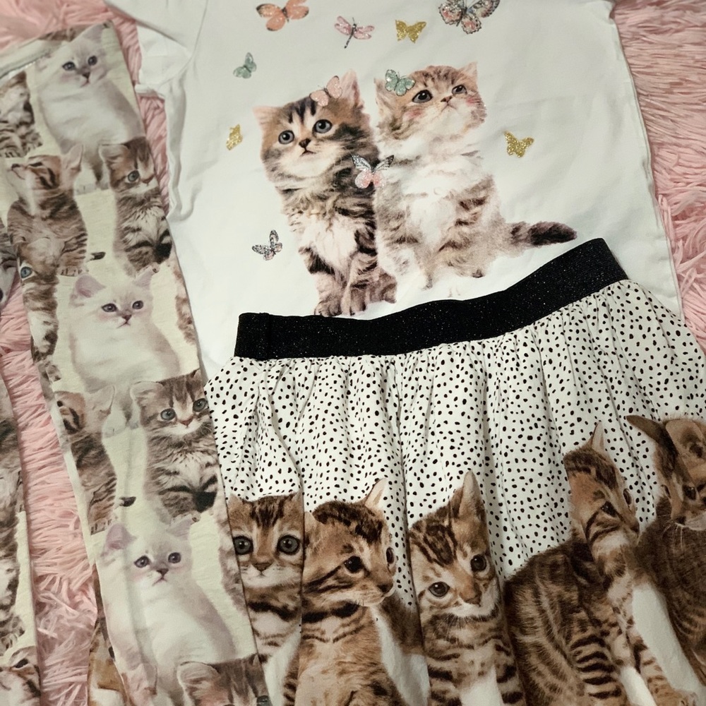 Size 4 toddler kitten outfits